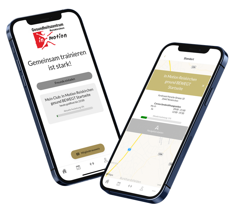In Motion Reiskirchen App am Handy